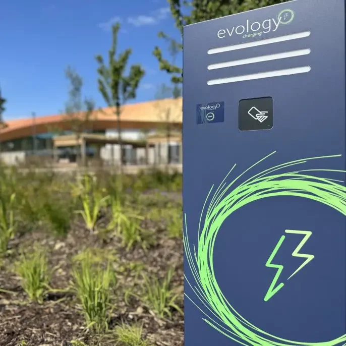 Evology Charge Point Connected with rSIM